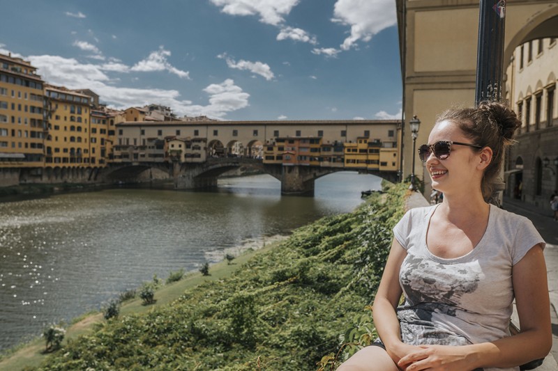 Ponte Vecchio Köprüsü Floransa Otobüsle Avrupa Turu